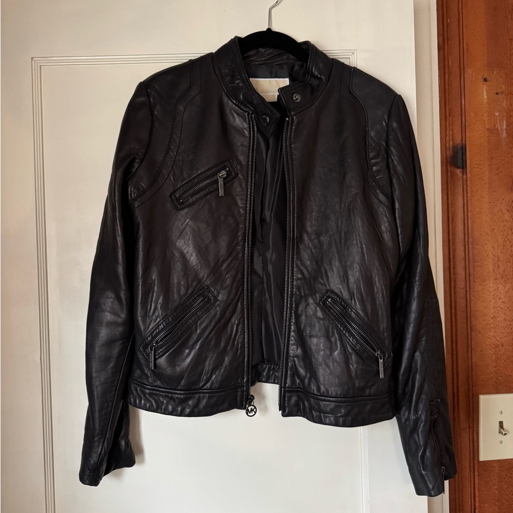 Micheal Kors Genuine Leather Jacket